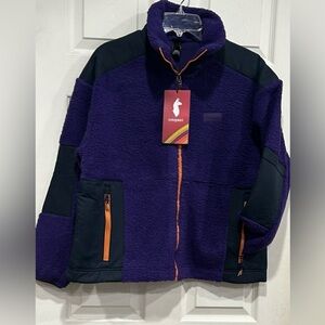 Cotopaxi Women's Large Bacano Fleece Jacket Purple Grey Carbon NWT Relaxed Fit